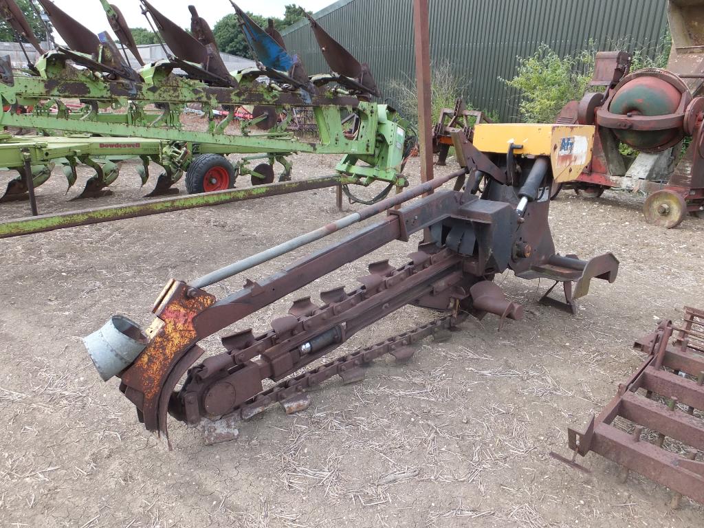 AFT Type T100 3 point linkage mounted PTO driven trencher Serial No. 4206/1