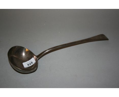 George III London silver ladle, makers mark WC 