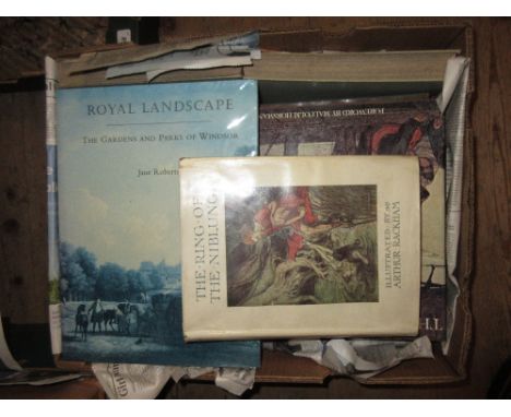 One volume ' The Ring of the Niblung ' illustrated by Arthur Rackham, together with a quantity of other books 