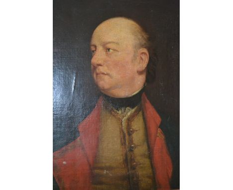 After Sir Joshua Reynolds, oil on canvas, portrait of the Marquis of Granby dressed in the uniform of the Royal Regiment of H