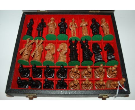 A modern chess set in case Condition Report: Available upon request