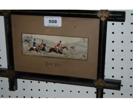 Lot De 4 Stevengraphs Originaux 1879 – Tapisseries En Soie Tissée Thomas Stevens, Encadrées