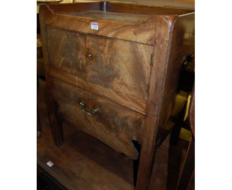 A George III mahogany night commode, width 59cm