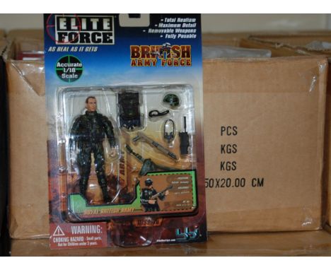 Ten trade cartons containing 24 Elite Force action figures to include British Army Force (240 in total)