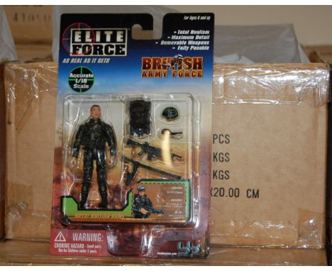 Ten trade cartons containing 24 Elite Force action figures to include British Army Force (240 in total)