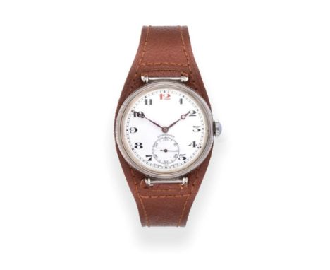 A Silver Enamel Dial Wristwatch, signed Longines, 1935, (calibre 13.34) lever movement signed Longines and numbered 5344962, 