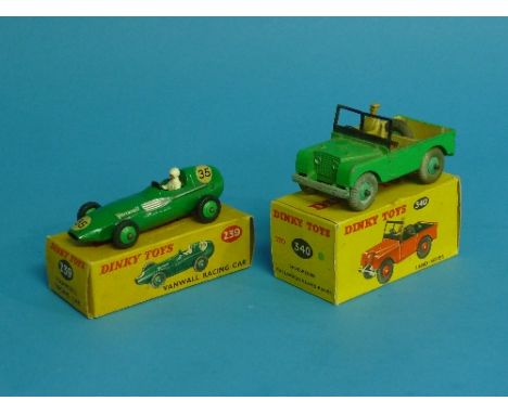 A Collection of 11 Boxed Dinky Toys, including 9 Military vehicles; Army Wagon, Fighter Planes, Field Gun, Command Vehicle, M