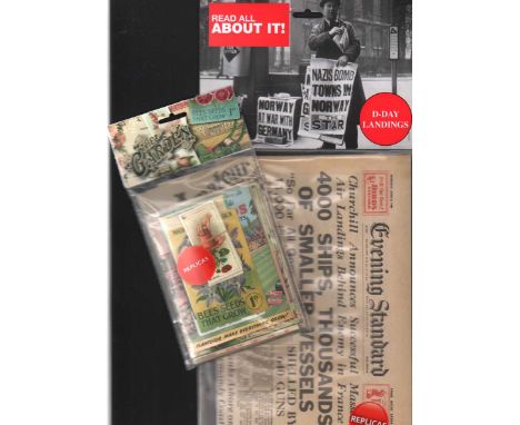 Replica Memorabilia Collection. Lovely bundle of replica memorabilia, produced by The Memorabilia Pack Company. Each item wit