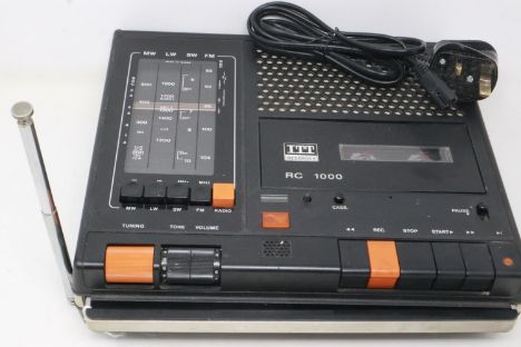 ITT RC 1000 four band radio and cassette recorder. UK P&amp;P Group 2 (£20+VAT for the first lot and £4+VAT for subsequent lo