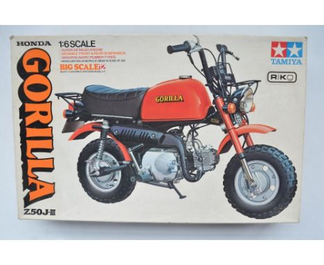 Tamiya 1/6 scale Honda Z50J Gorilla Big Scale No12 model kit (item no BS0612), un started with all sprues and parts still fac