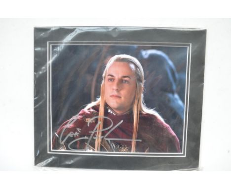 Three signed photos of Lord Of The Rings actors Craig Parker, Lawrence Makoare and Thomas Robins, from MSPG Autographs with C
