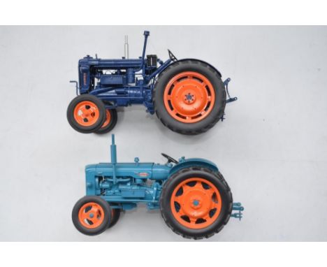 Universal Hobbies 1/16 scale highly detailed Fordson Power Major and E27N tractor models, good previously displayed condition