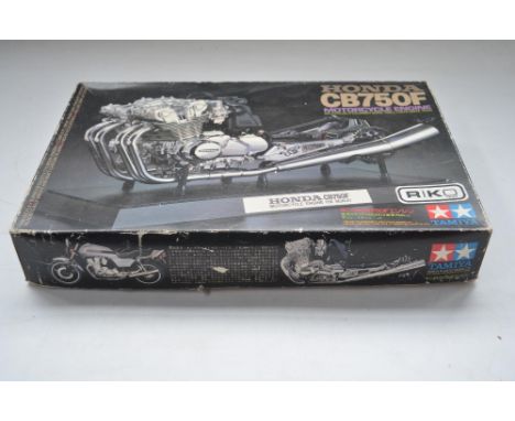 Tamiya 1/6 scale Honda CB750F model kit (item no BS0624/1900), un started with all sprues and parts still factory sealed. Wit