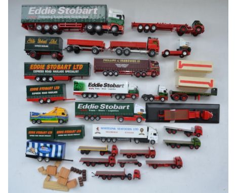 Collection of unboxed diecast model vehicles from Corgi, Oxford, Siku and Base Toys, mix of scales to include 1/50 Eddie Stob