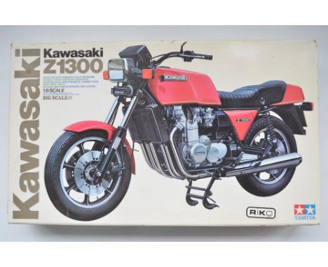 Tamiya 1/6 scale Kawasaki Z1300 Big Scale No19 model kit (item no BS0619), un started with all sprues and parts still factory