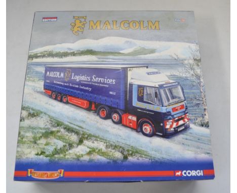 Boxed Corgi 1/50 scale diecast Malcolm Transport set CC99174, limited edition (1214/2380) with CoA/Christmas card booklet. Co