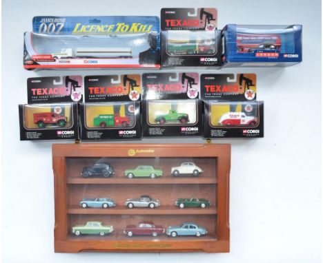Collection of Corgi diecast model vehicles to include 5 x Texaco Company vehicles, 007 Kenworth Tanker from A View To A Kill,