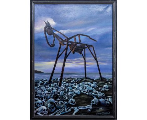 * PETER GOODFELLOW (BRITISH 1950 - 2022), UNTITLED  oil on canvas, signedframedimage size 152cm x 106cm, overall size 165cm x