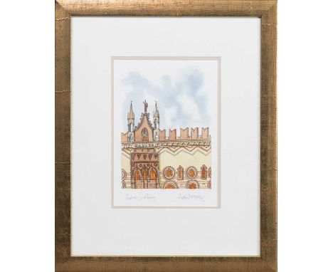 * ADRIAN B MCMURCHIE, TEMPLETON'S CARPET FACTORY watercolour on paper, signed and titledmounted, framed and under glassimage 