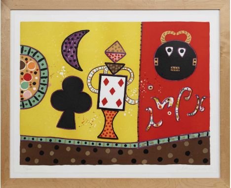 * ALAN DAVIE CBE RA HRSA RWA (SCOTTISH 1920 - 2014), GULI WALL limited edition lithograph on paper, signed, dated '71 and num