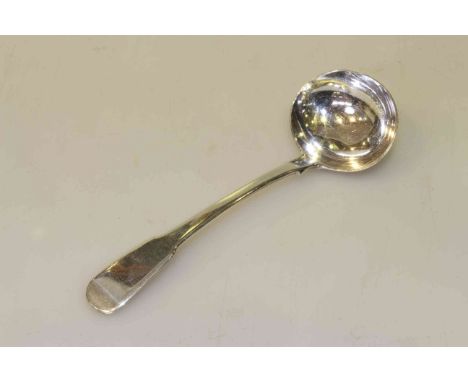 Georgian silver sauce ladle, London 1819