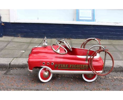 Vintage fire fighter pedal car