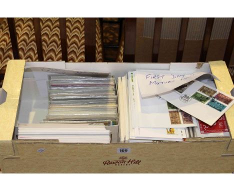 One hundred and five presentation packs (face value £54.08) and mixed first day covers