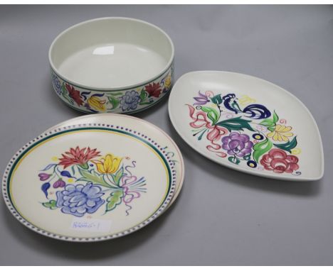 Four items of Poole pottery