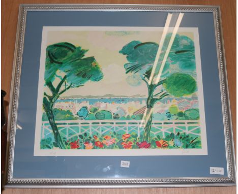 Goriti, limited edition print, mediterranean coastal town, 52 x 63cm