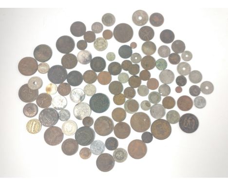 A mixed collection of VINTAGE WORLD COINAGE