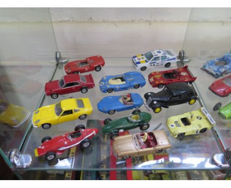 Diecast Cars: thirty-six including Dinky 23J. H.W.M. Racing Car, Norev, Lesney, Vitesse, Crescent, Solido, Kyosho, Varem, Bru