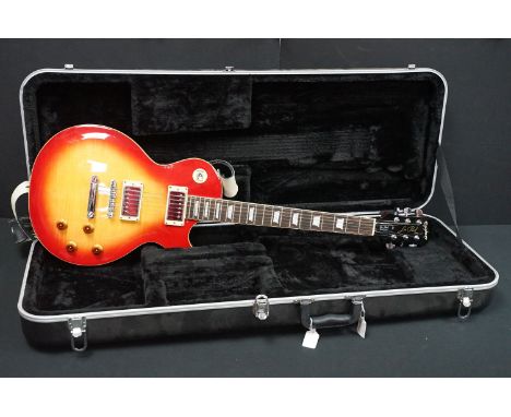 Guitar - Epiphone Les Paul Standard electric guitar circa 2015 with hard case.