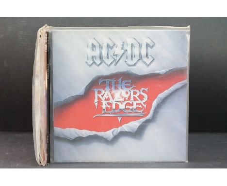 Vinyl - 6 ACDC LPs to include The Razor's Edge, Back In Black, Blow Up Your Video, Fly On The Wall, For Those About To Rock, 