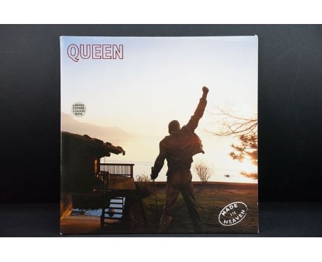 Vinyl - Queen Made In Heaven LP on Parlophone PCSD 167. White vinyl pressing. Ex