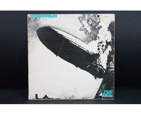 Vinyl - Led Zeppelin self titled LP on Atlantic Records - 588171. Original UK 1st pressing, turquoise sleeve lettering, Super