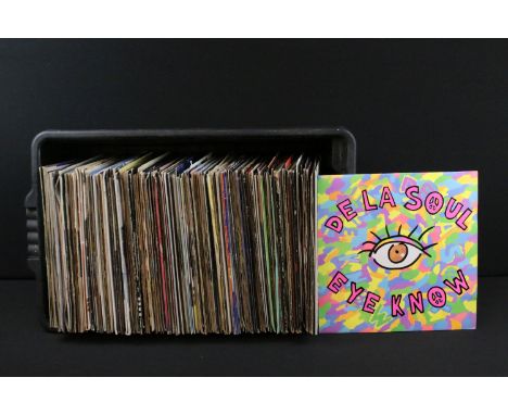 Vinyl - Over 120 Soul, Rock, Pop 12" singles including promos to include De La Soul, Jungle Brothers, Aretha Franklin, Cameo,