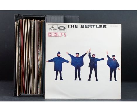 Vinyl - 23 Rock &amp; Pop LPs to include The Beatles x 2, The Rolling Stones, Fairport Convention (pink i Island Labels), Mar