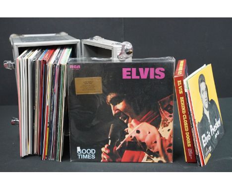 Vinyl - 28 Elvis Presley ltd edition coloured vinyl LPs, 3 10", and 1 10" box set (Missing CDs) including Record Store Day, M