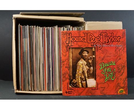 Vinyl - Approx 80 Blues / R&amp;B LPs to include Hound Dog Taylor, Howlin' Wolf, Smokey Babe, Huey 'Piano' Smith, JB Lenoir, 