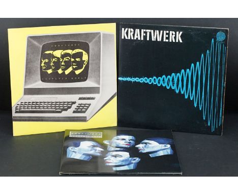 Vinyl - 3 Kraftwerk albums to include: Kraftwerk (Vertigo – 6641 077, UK 1973 double album, gatefold sleeve) VG+ / EX+,  Comp