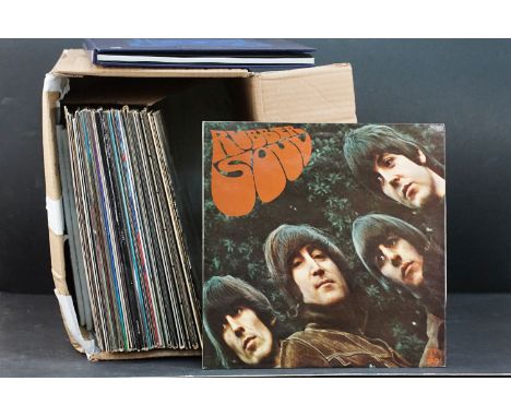 Vinyl - 26 Rock &amp; Pop LPs, 9 12" singles and a CD box set to include The Beatles x 4 (Rubber Soul 1/1 matrices, Revolver 