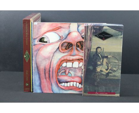 Vinyl - 4 King Crimson LPs and 2 CD box sets to include In The Court Of..., Lark's Tongues In Aspic, Beat, Three Of A Perfect