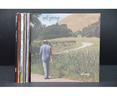 Vinyl - 12 Neil Young &amp; Related LPs to include Old Ways, Time Fades Away (with poster), On The Beach, Everybody's Rockin'