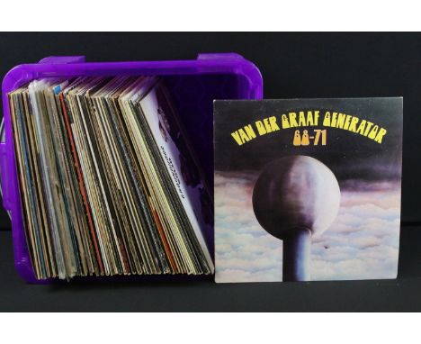 Vinyl - Over 60 Rock &amp; Pop LPs to include Van Der Graaf Generator, Groundhogs, Genesis x 6 (inc first album with insert),