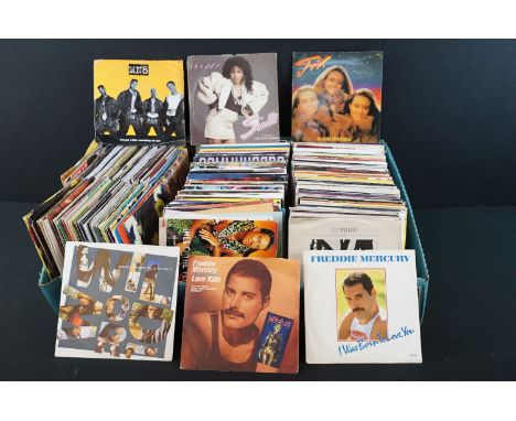 Vinyl - Over 300 Rock &amp; Pop 7" singles mainly 1970s and 80s to include Freddie Mercury, The B-52s, Madonna, Frankie Valli