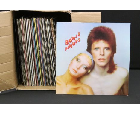 Vinyl - 28 Rock &amp; Pop LPs and over 30 12" singles to include David Bowie (2 LPs and 1 12"), Led Zeppelin, Black Sabbath, 