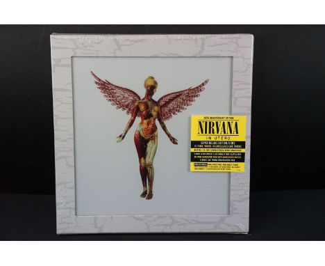 CD - Nirvana – In Utero, DGC – 5517850, 5 CD 30th anniversary deluxe edition box set with 44 page hardbound book, In Utero lo