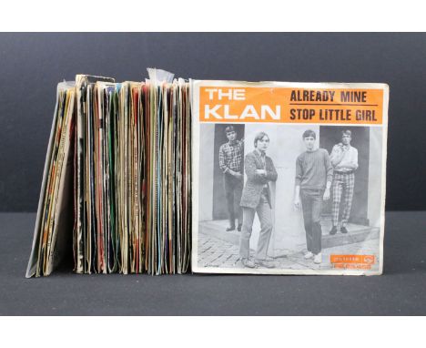 Vinyl - Over 50 Psych / Mod / Beat / Rock and Pop foreign pressing singles and EP’s to include: The Klan, John Wooley &amp; J