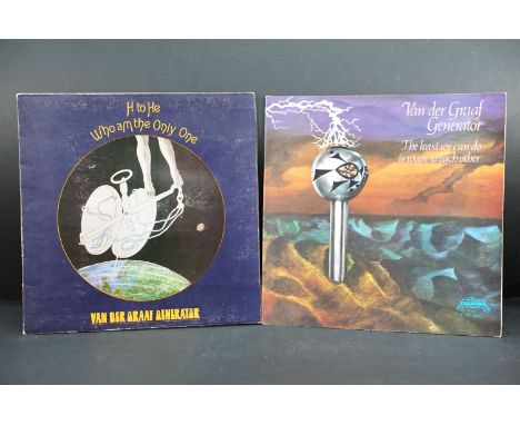 Vinyl - 2 Van Der Graaf Generator UK pressing albums on Charisma Records to include: The Least We Can Do Is Wave To Each Othe