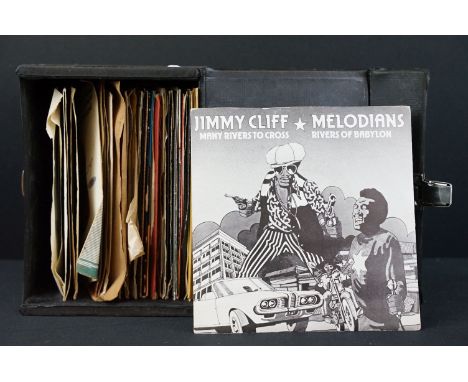 Vinyl - 40 Rock &amp; Pop 7" singles to include Jimmy Cliff, Melodiance, Dennis Brown, Steel Pulse, The Specials, Aretha Fran